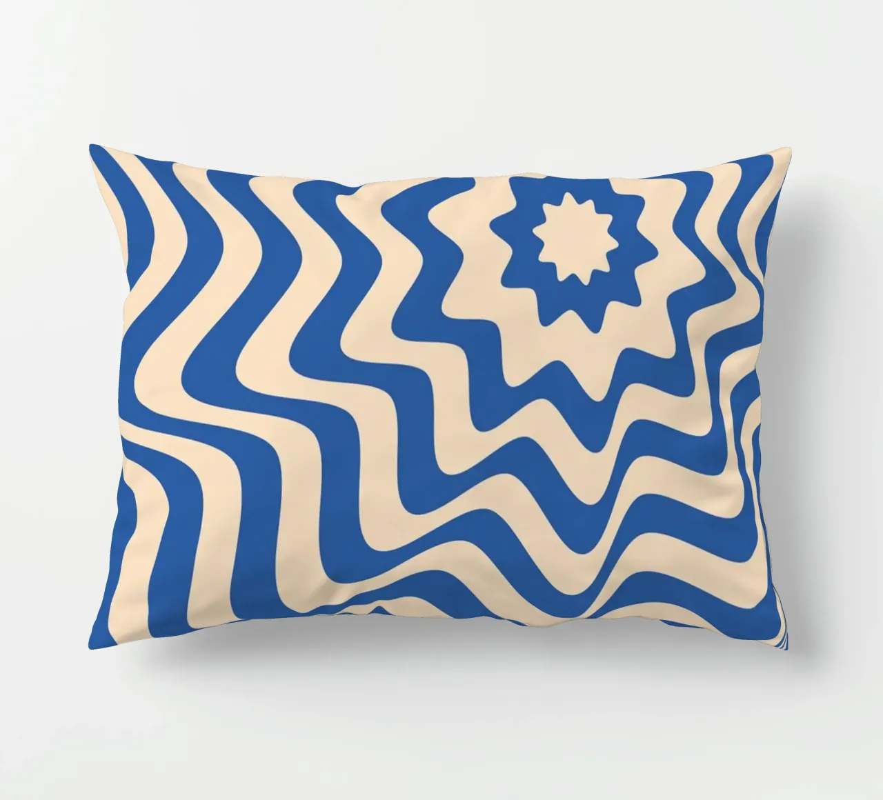 Bauhaus Waves 1923 | Op Art Retro Poster cuscino da Casa Calm