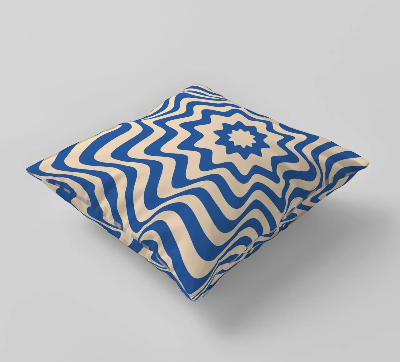 Bauhaus Waves 1923 | Op Art Retro Poster cuscino da Casa Calm