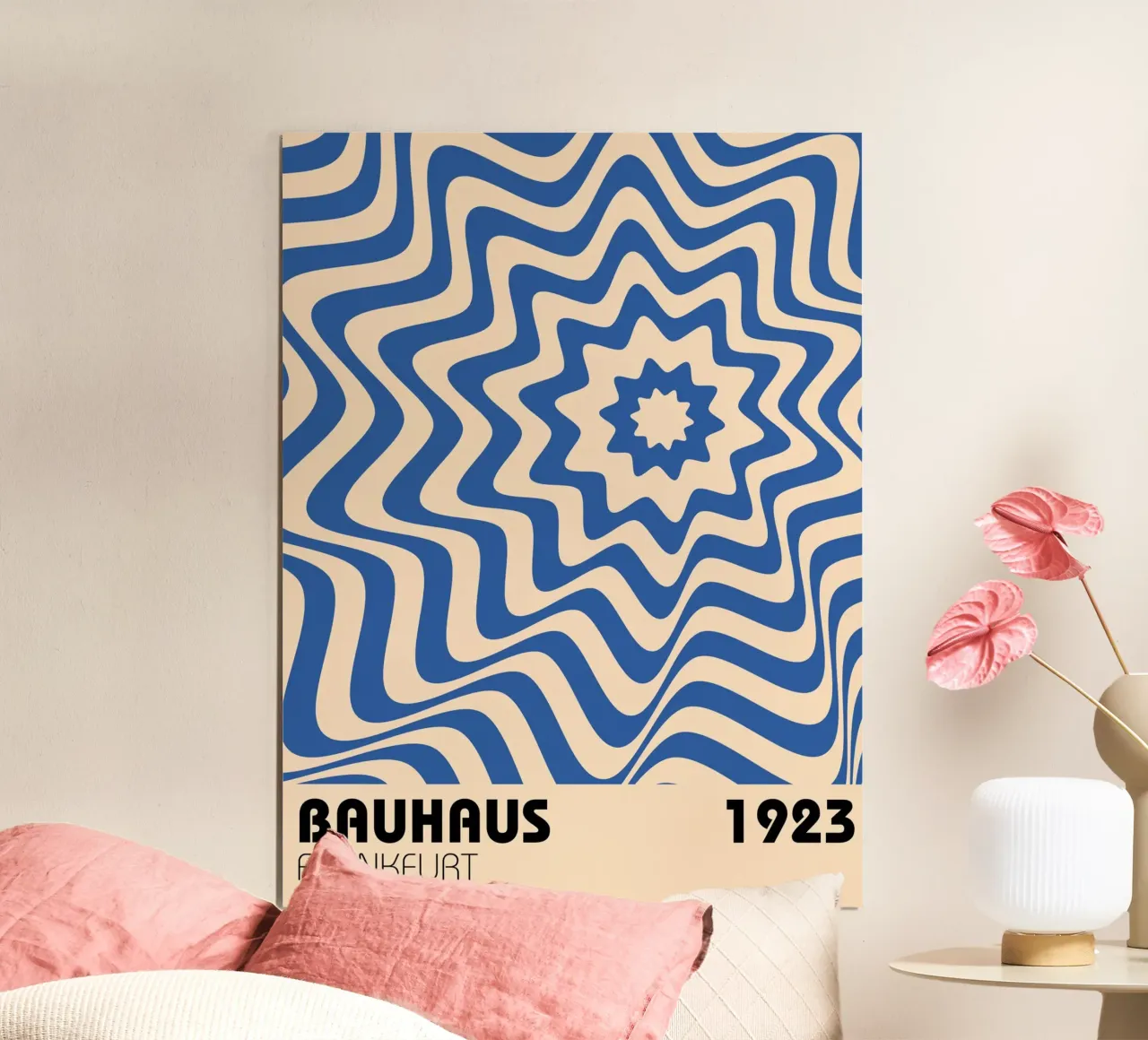 Bauhaus Waves 1923 | Op Art Retro Poster poster da Casa Calm