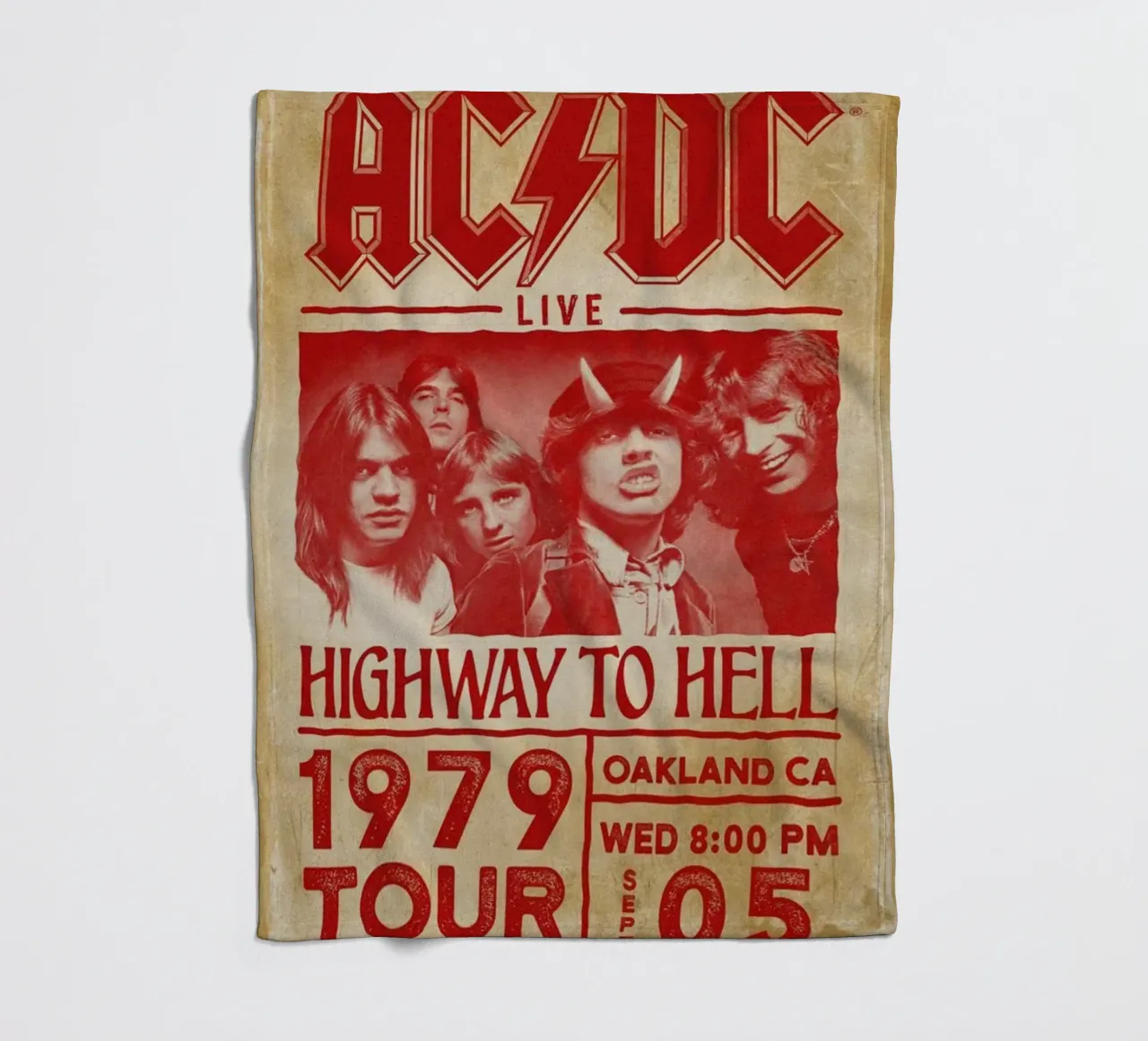 angus young ancora in forma coperta in pile da korve