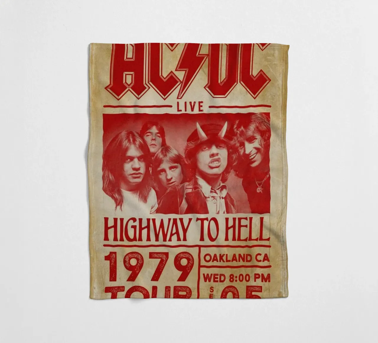 angus young ancora in forma coperta in pile da korve