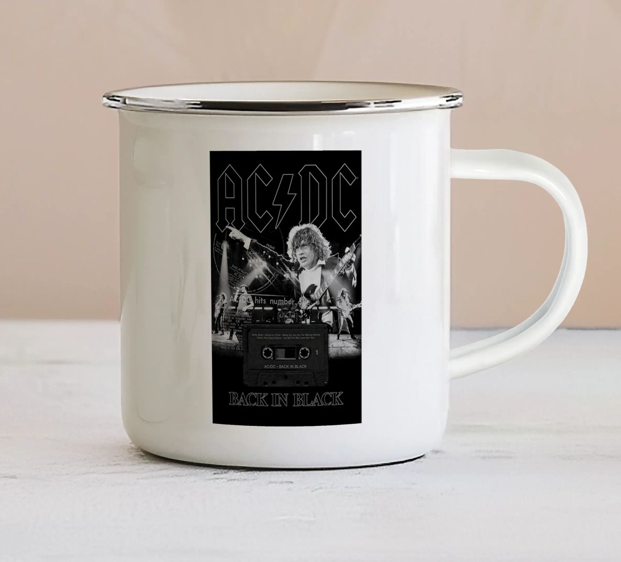 per chi fa rock tazza in smalto da korve