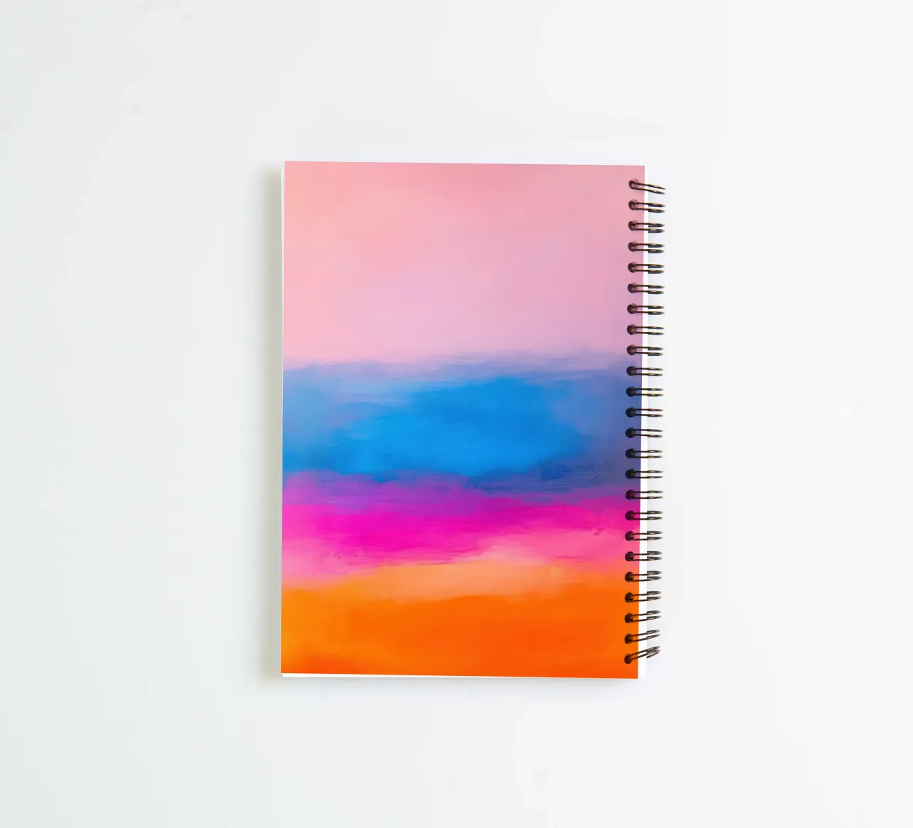 Pastel colour gradient abstract spiral notebook by Euphoria Theresa