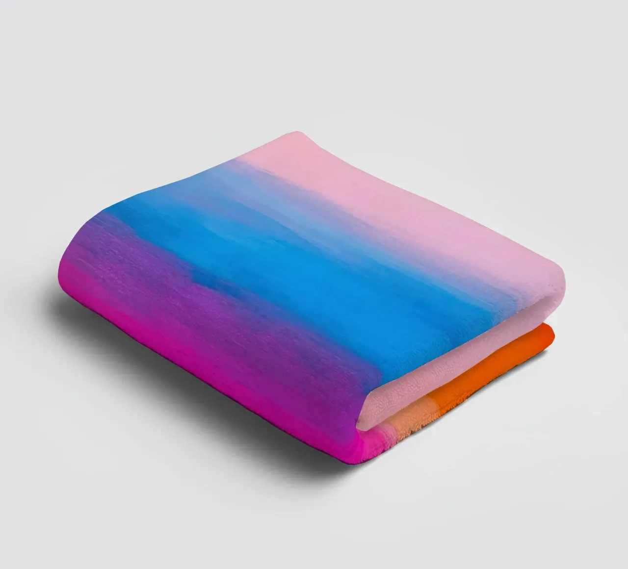 Pastel colour gradient abstract towel by Euphoria Theresa