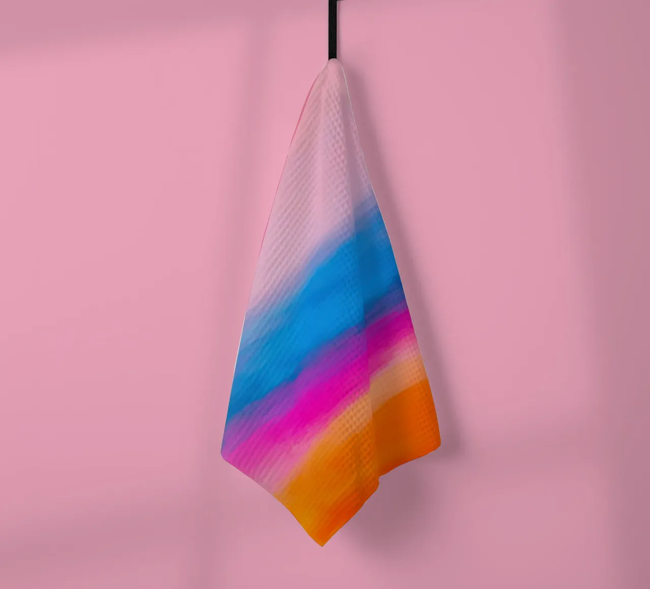 Pastelkleurverloop abstract theedoek van Euphoria Theresa