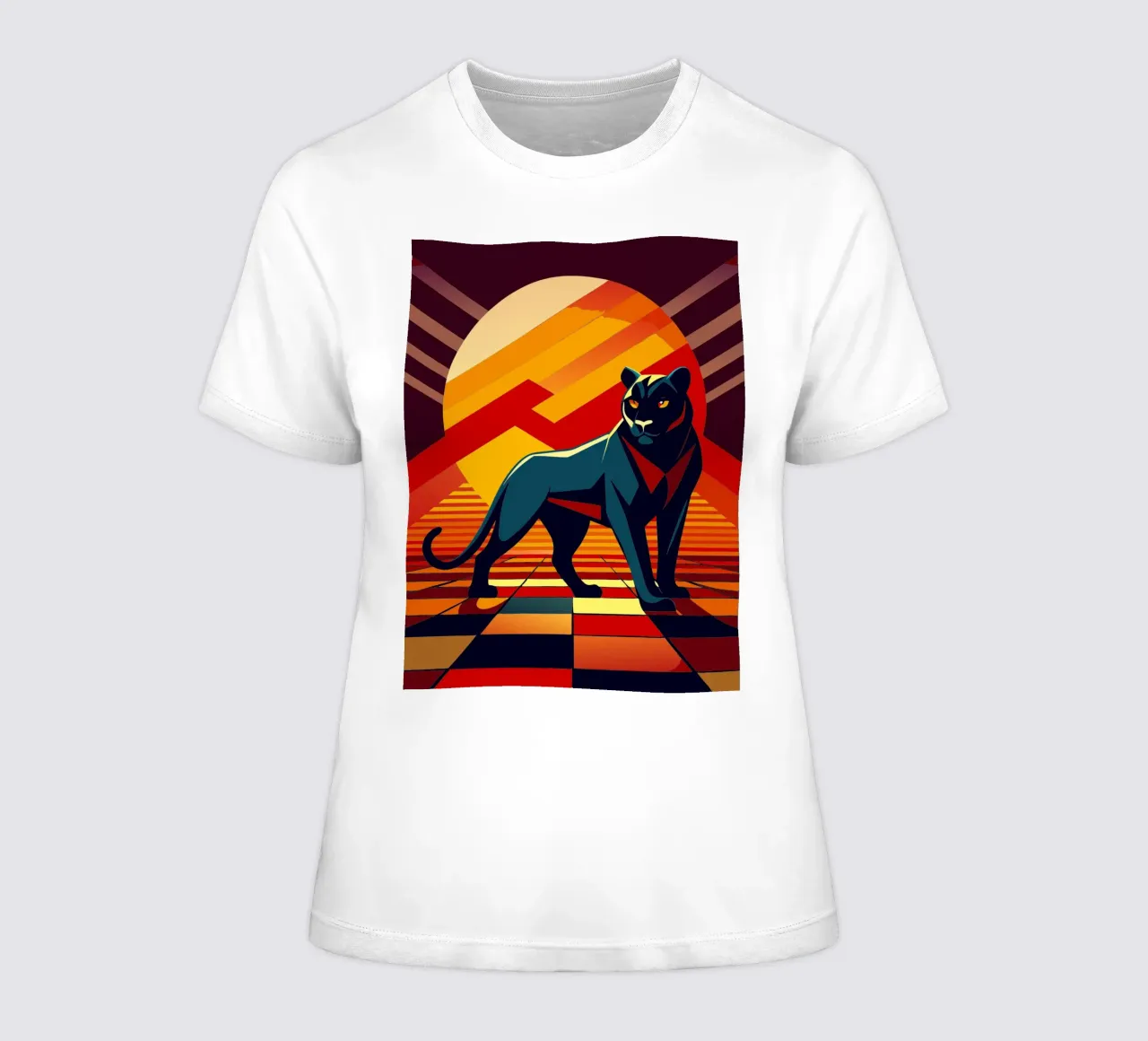 schwarzer panther vektor kunst zeichnung Frauen T-Shirt von alghonee