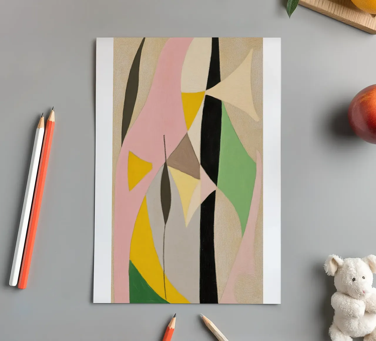 Matisse-inspired abstract forms sticker sheet by Euphoria Theresa
