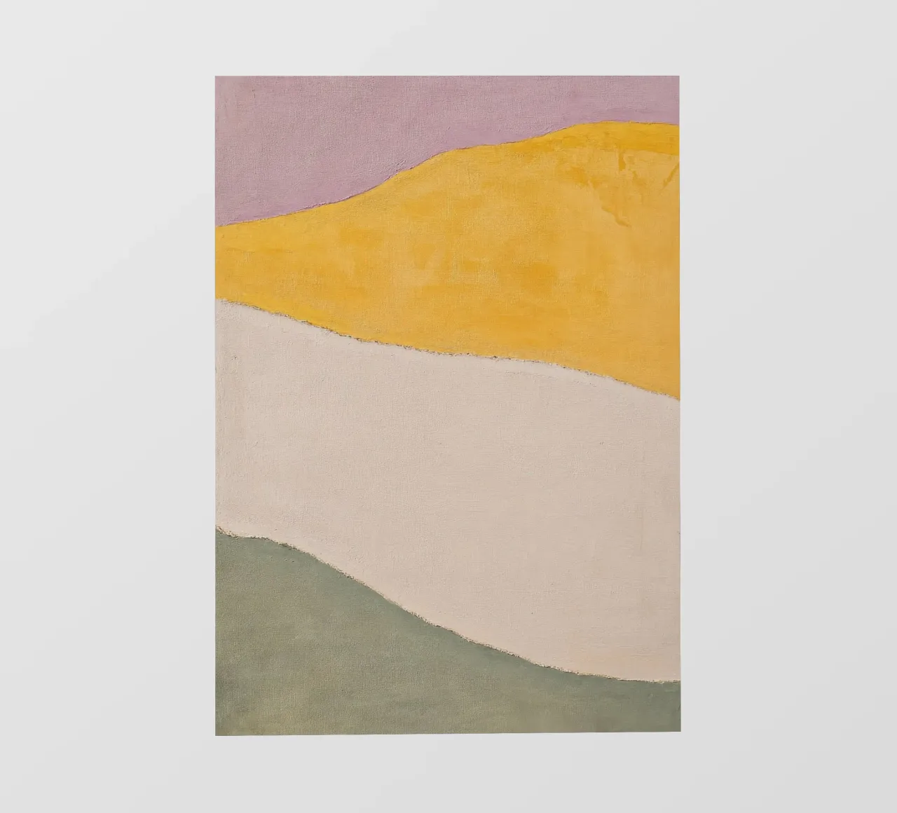 Collina minimalista in giallo e rosa telo in pvc da Euphoria Theresa