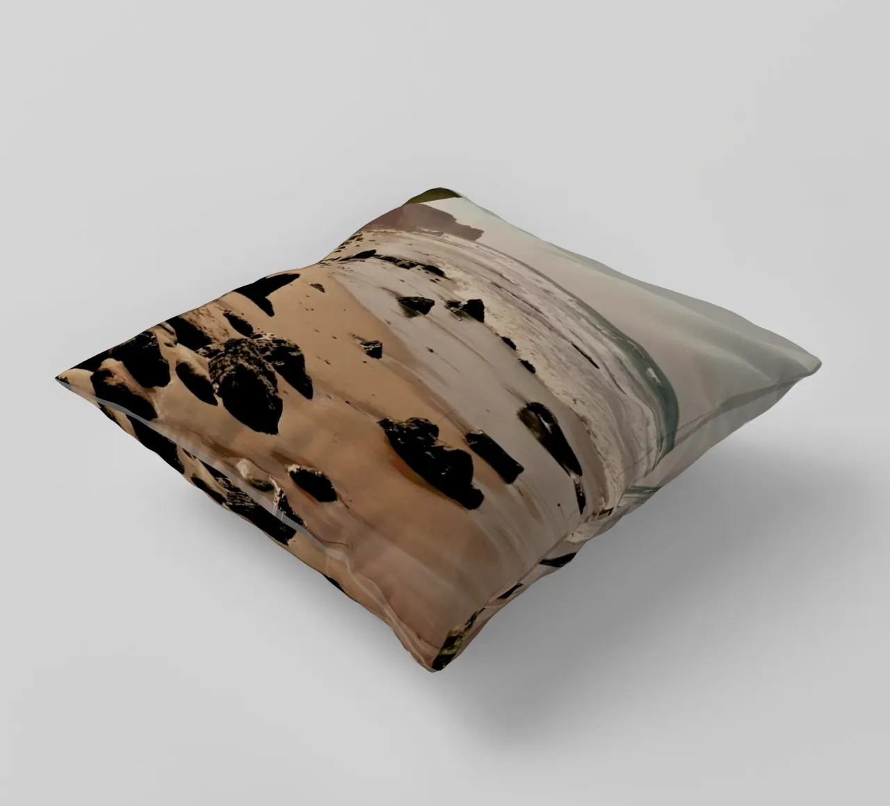 Hazy Mornings At The Beach cuscino da Sebastian Hilgetag