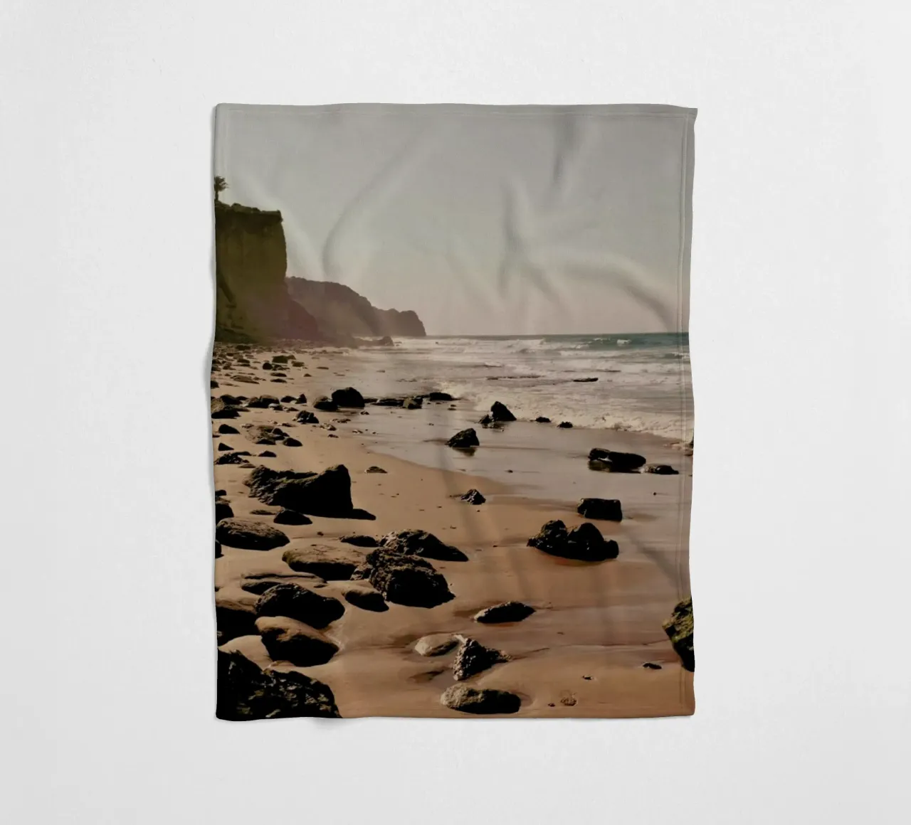 Hazy Mornings At The Beach coperta in pile da Sebastian Hilgetag