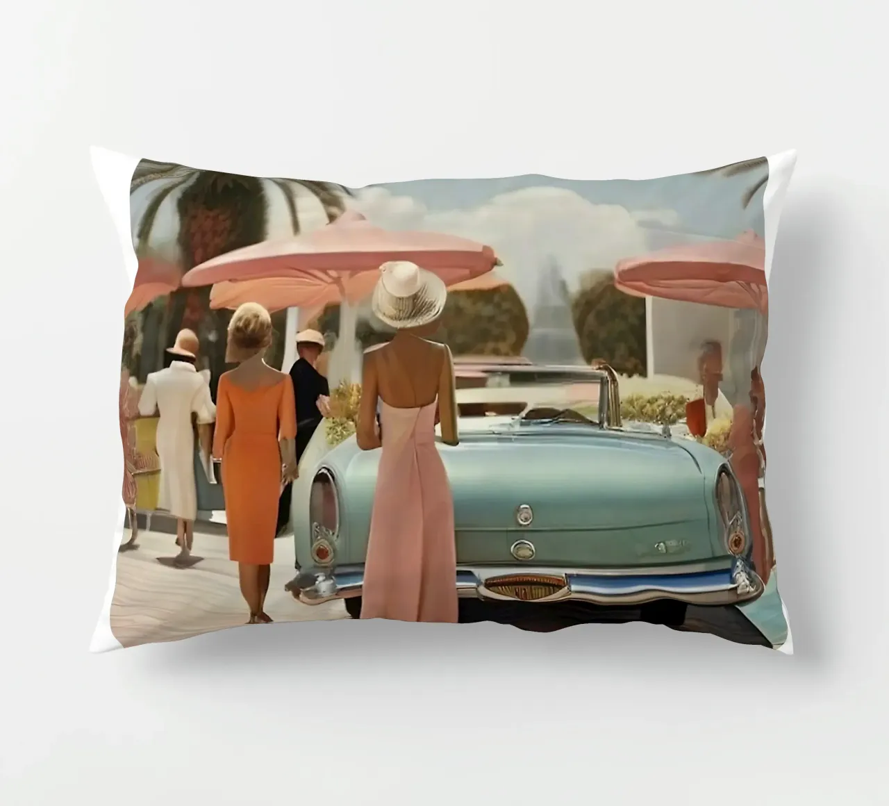 smart aarons beach car cuscino da Slim Aarons Vintage