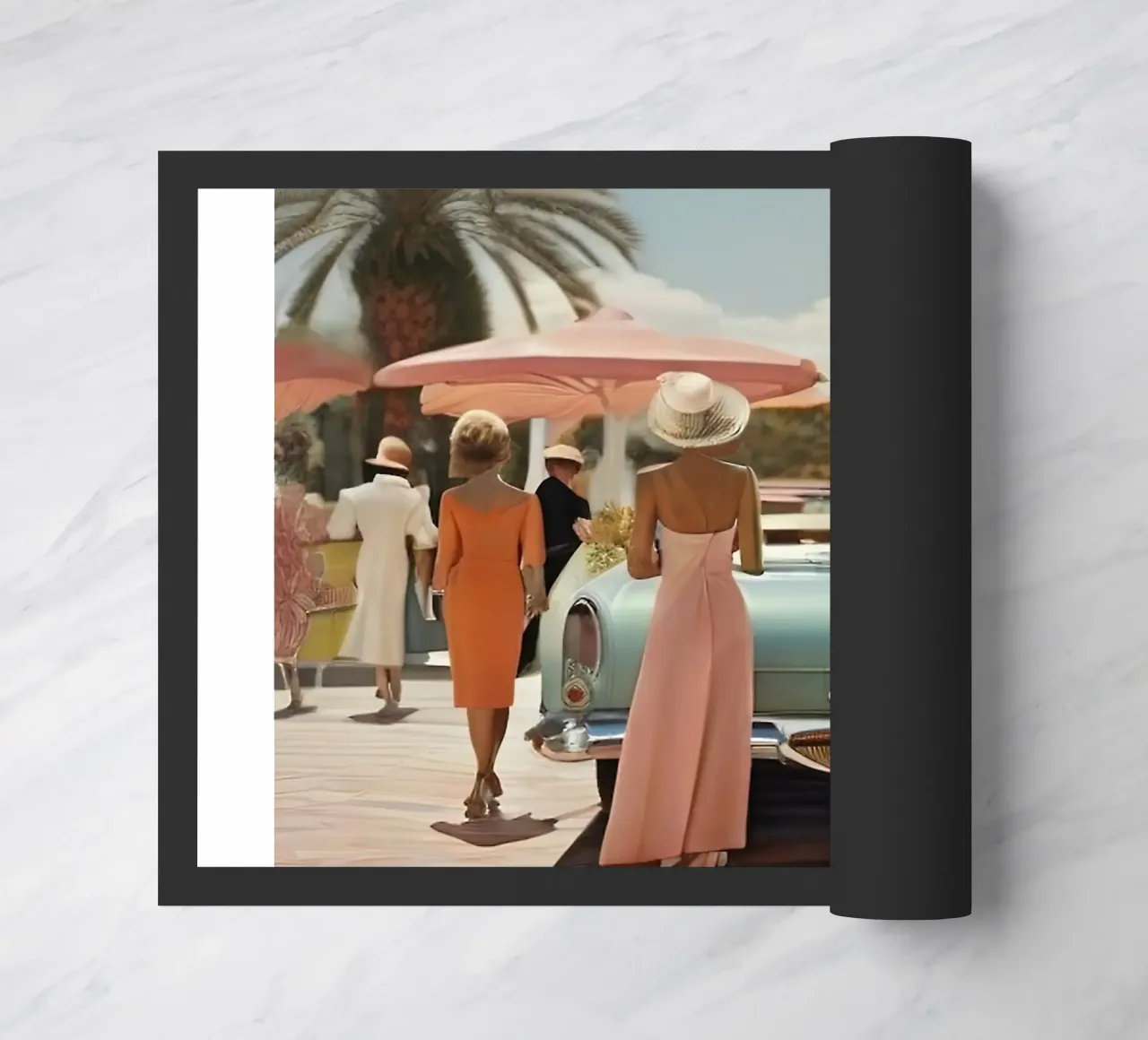smart aarons beach car zerbino da Slim Aarons Vintage