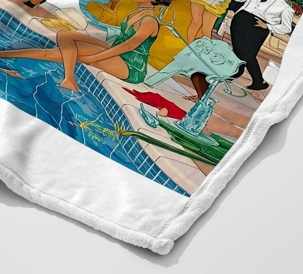 smart aarons Party Pool coperta in pile da Slim Aarons Vintage