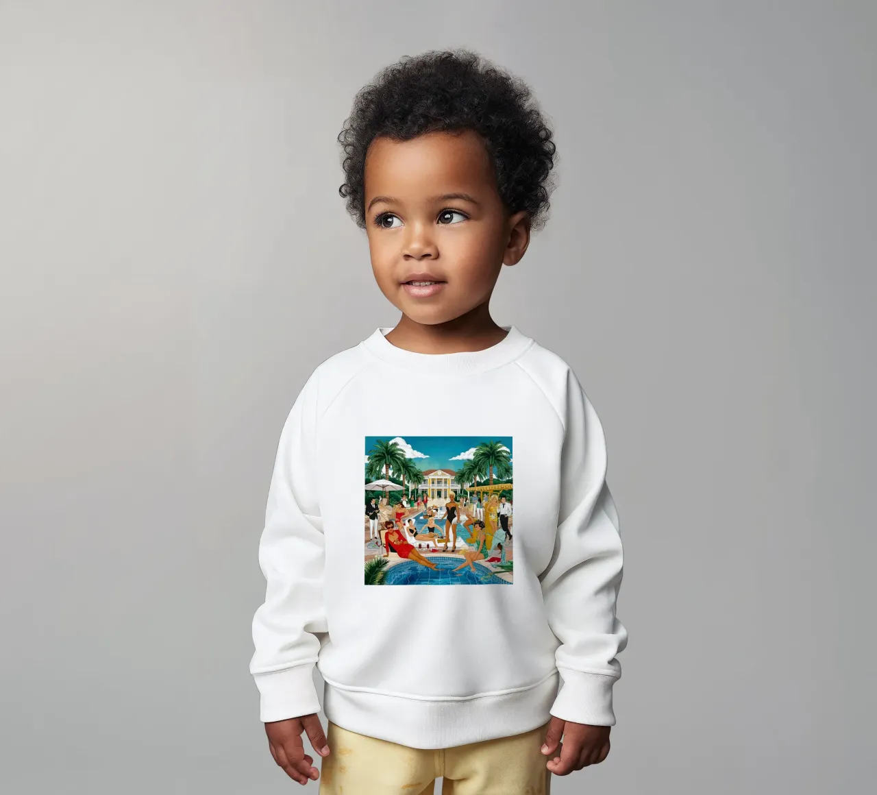 smart aarons Party Pool Baby Sweatshirt von Slim Aarons Vintage