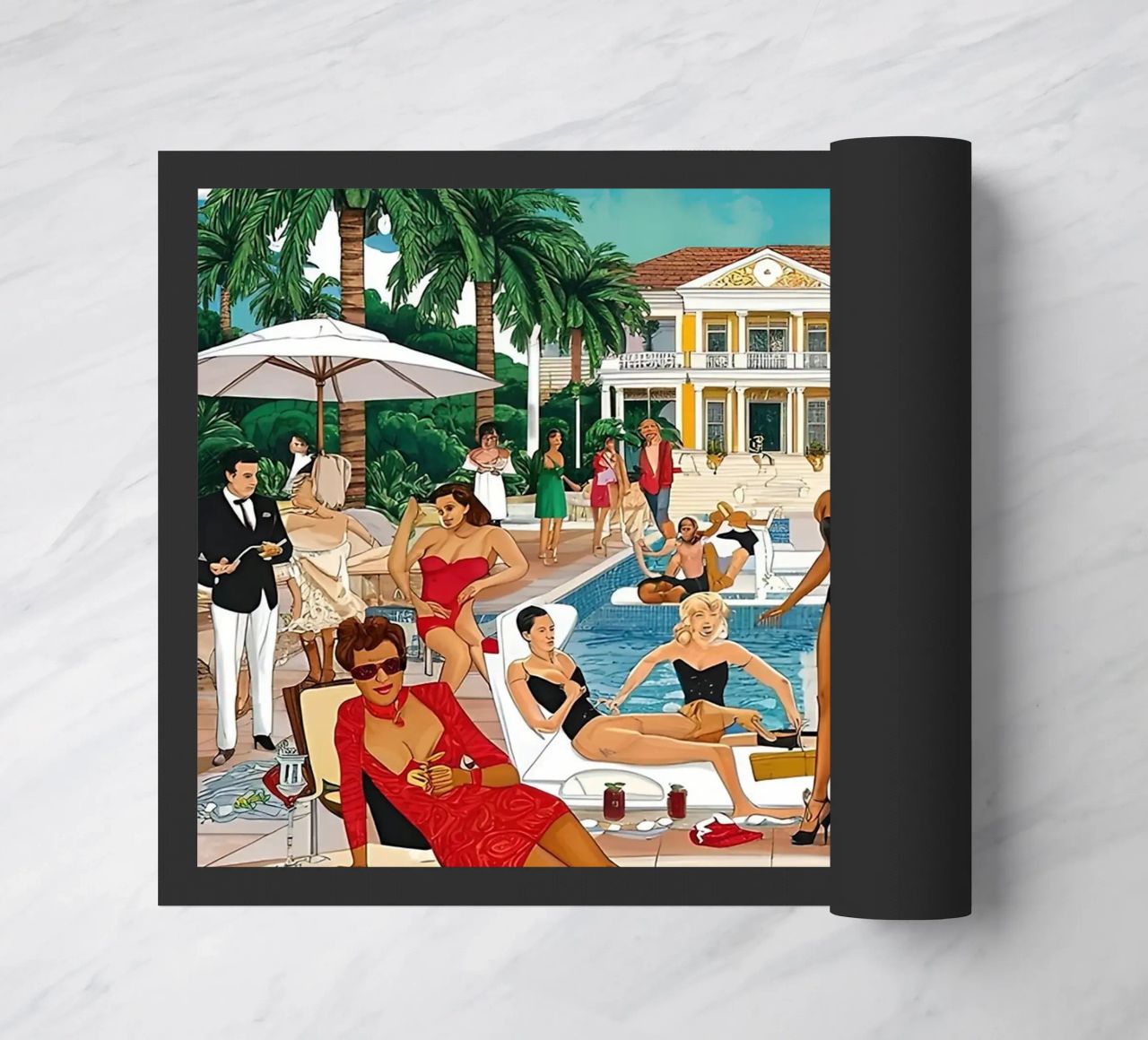 smart aarons Party Pool zerbino da Slim Aarons Vintage