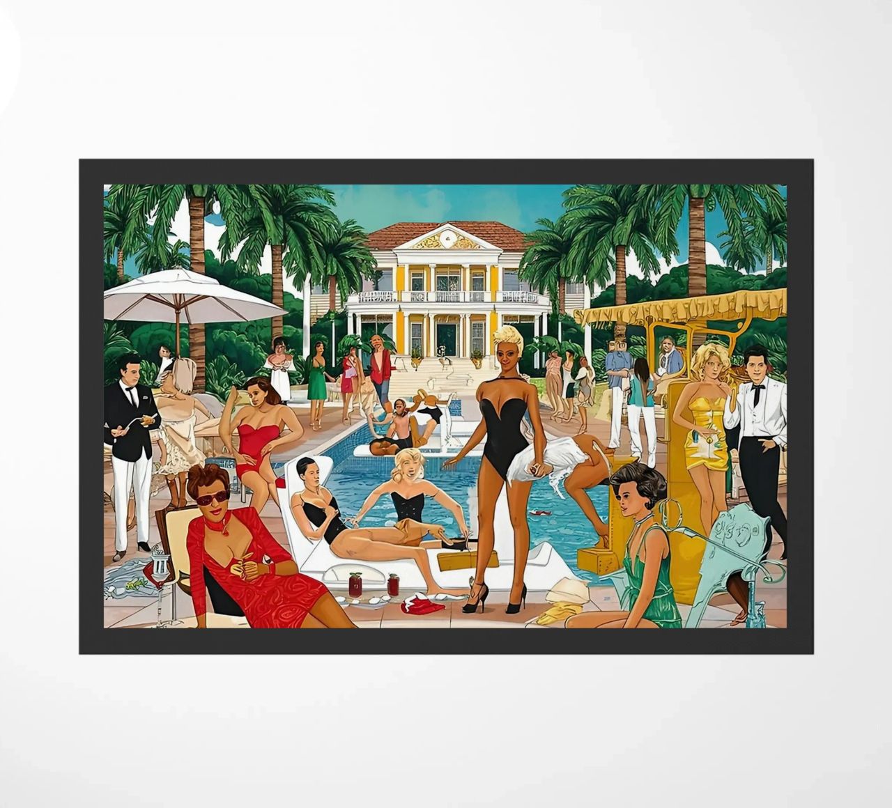 smart aarons Party Pool zerbino da Slim Aarons Vintage