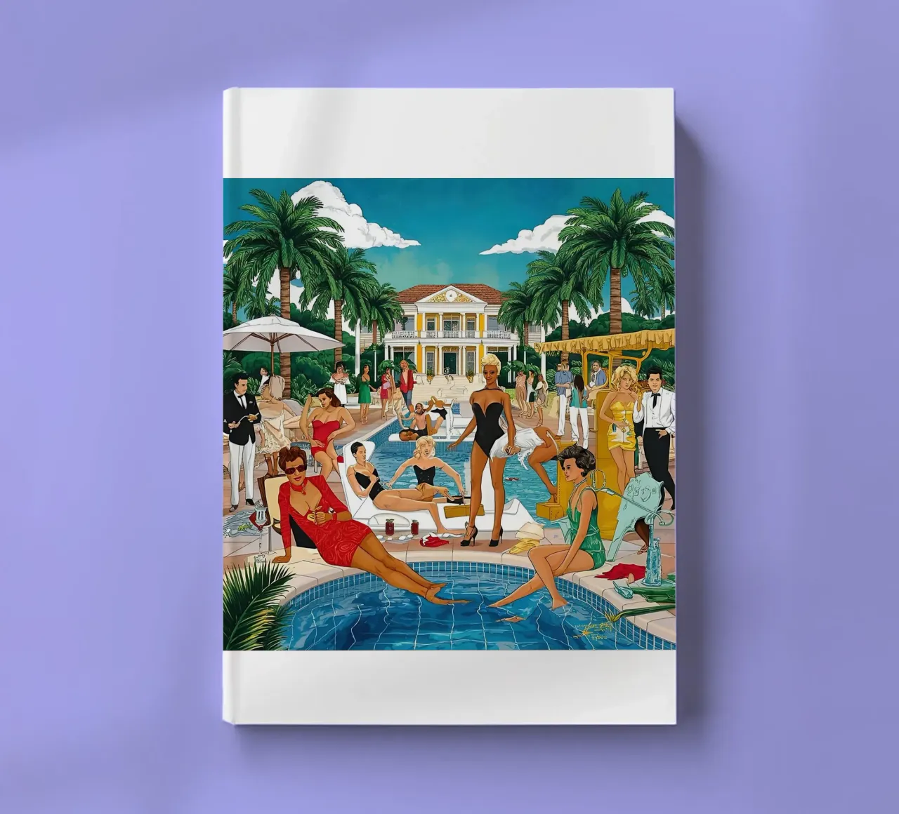 smart aarons Party Pool notebook by Slim Aarons Vintage