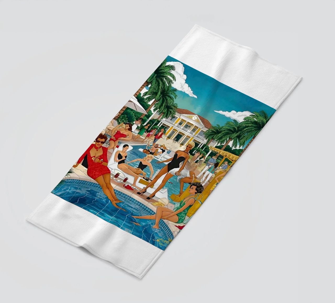 smart aarons Party Pool telo mare da Slim Aarons Vintage