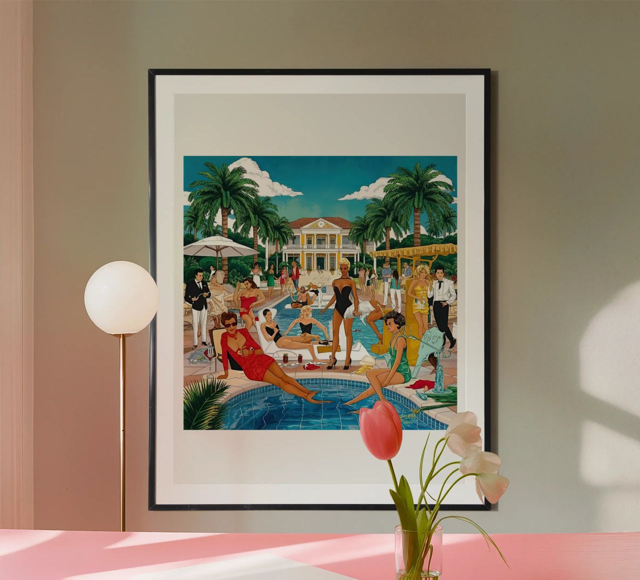 smart aarons Party Pool carta hahnemühle da Slim Aarons Vintage