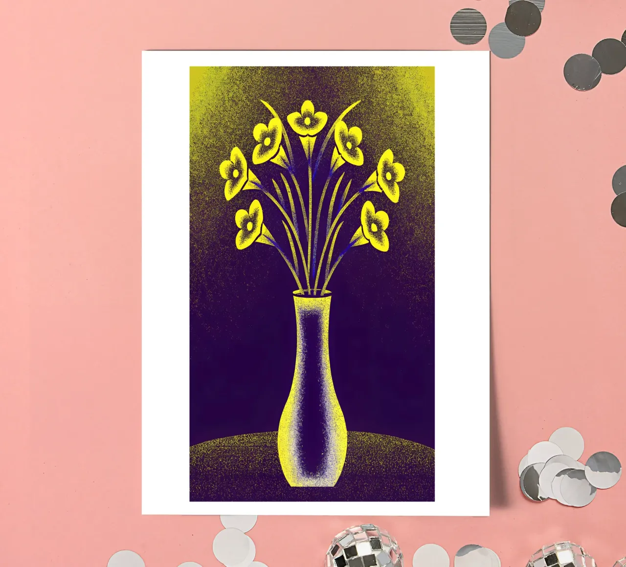 Blumenvase Stickerbogen von SOUL SHOP