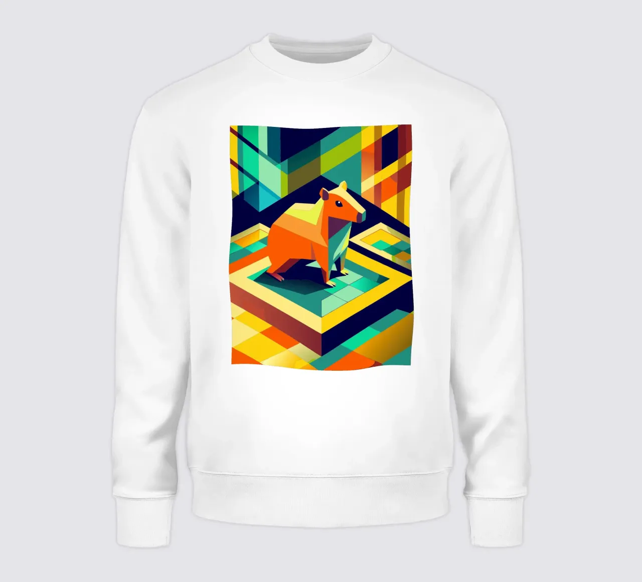 dibujo vectorial de un carpincho sudadera de alghonee