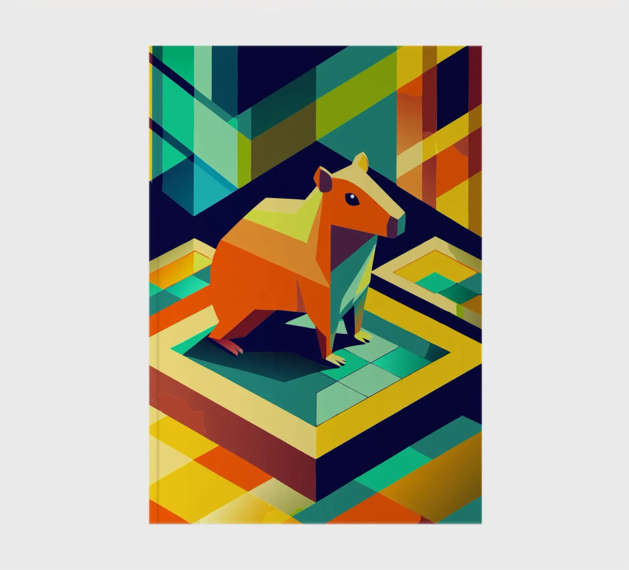 capybara vector art drawing notebook by alghonee