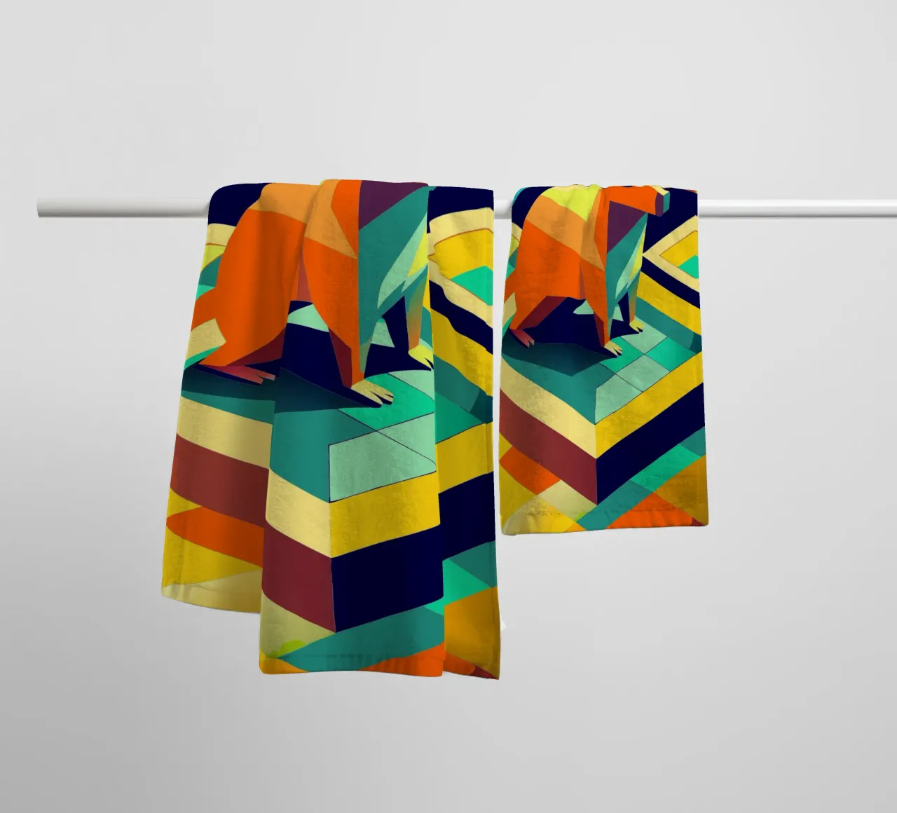 capybara vector art drawing towel by alghonee