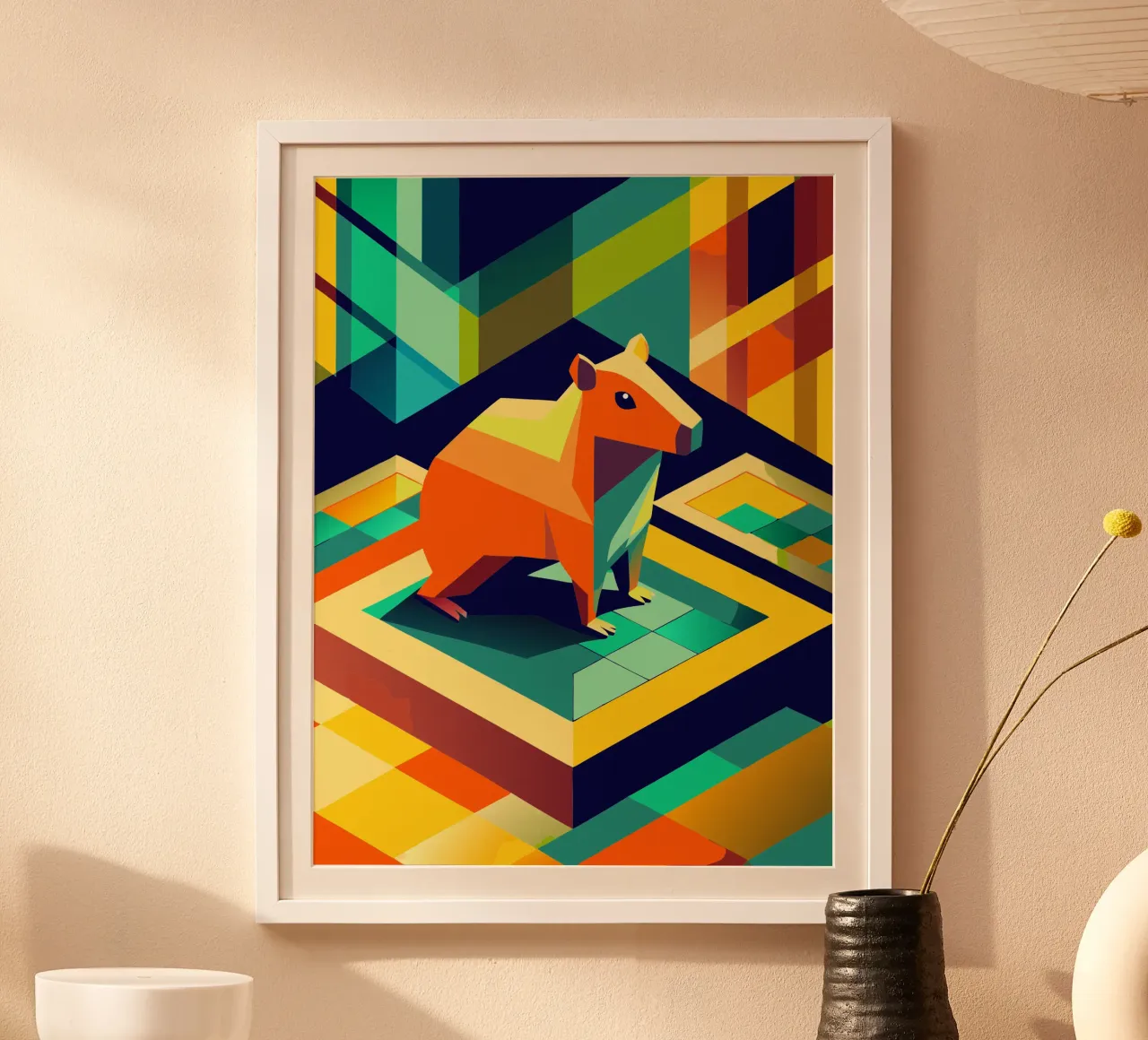 capybara vector art drawing hahnemühle by alghonee