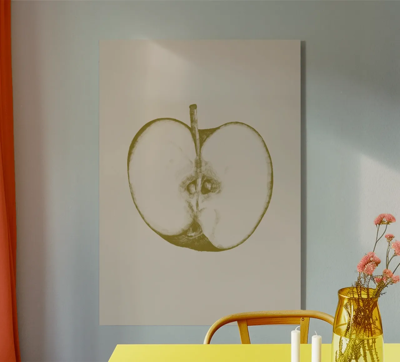 Yellow Apple plexiglass da La Bola