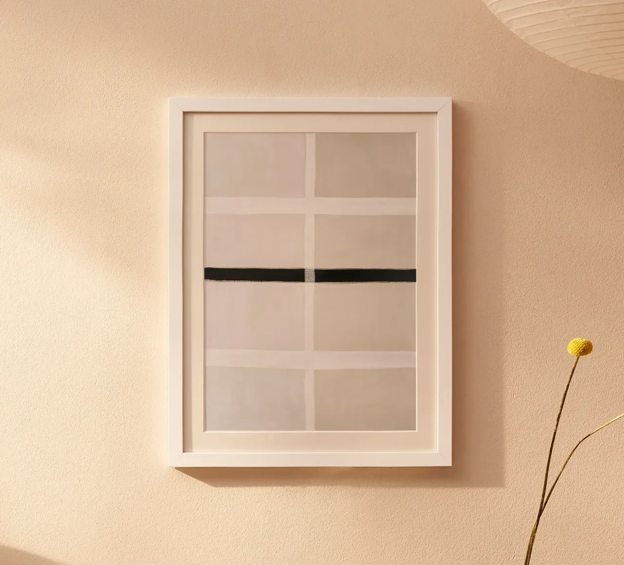 Quadrati minimalisti con strisce nere carta hahnemühle da Euphoria Theresa