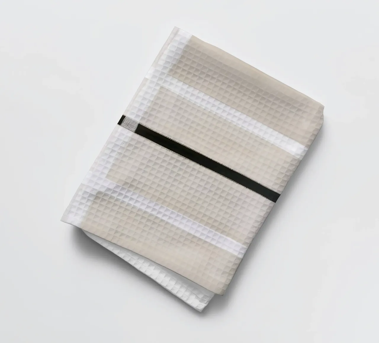 Quadrati minimalisti con strisce nere canovaccio da cucina da Euphoria Theresa