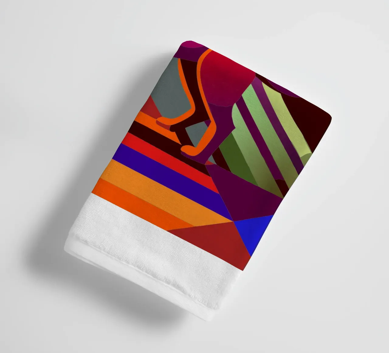 cat vector art drawing towel by alghonee