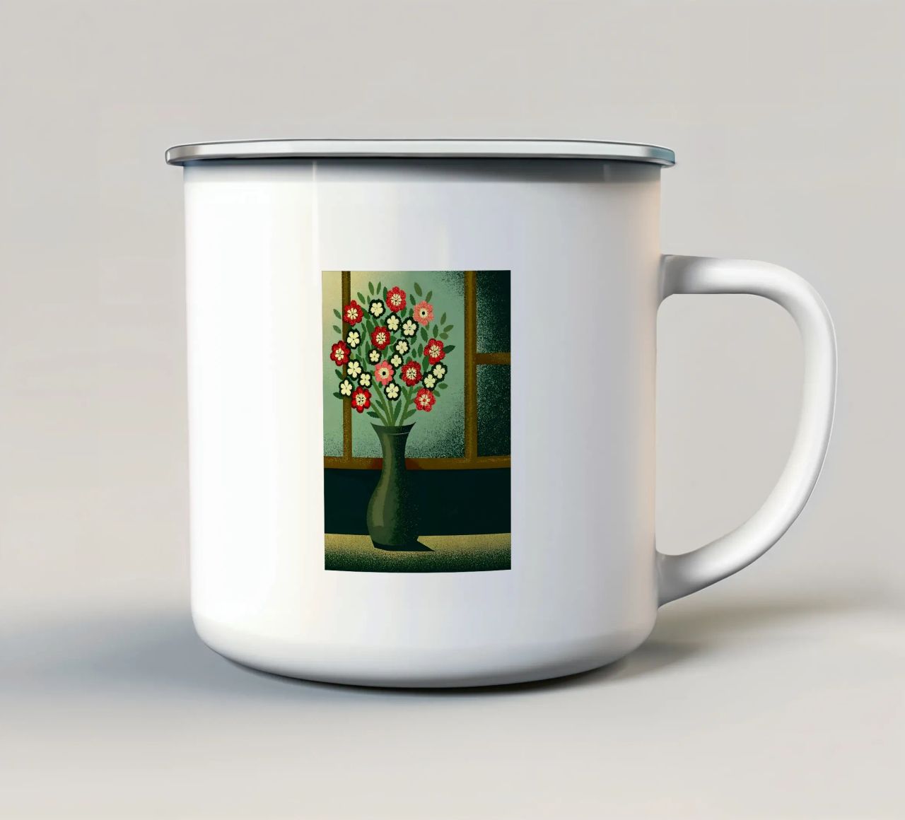 Vaso di fiori tazza in smalto da SOUL SHOP