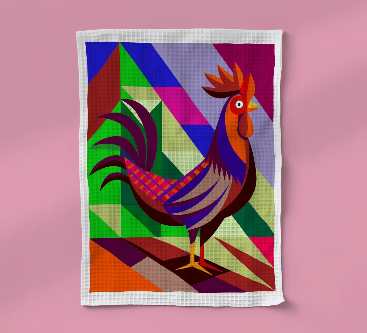 kip vector kunst tekening theedoek van alghonee