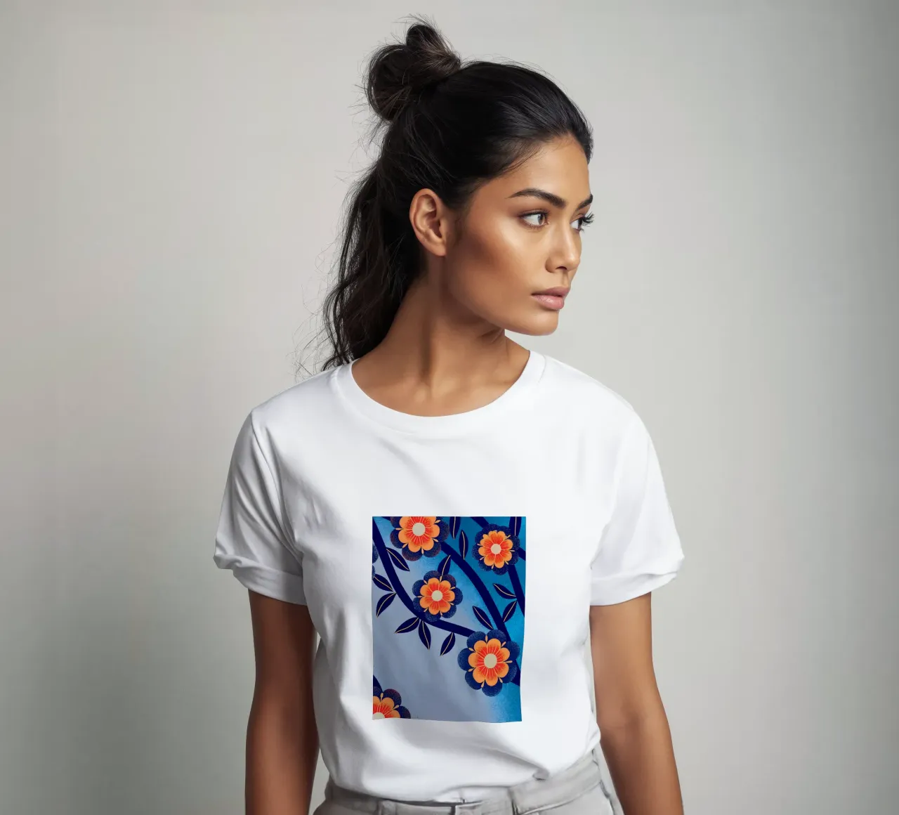 Fiori e foglie t-shirt da SOUL SHOP
