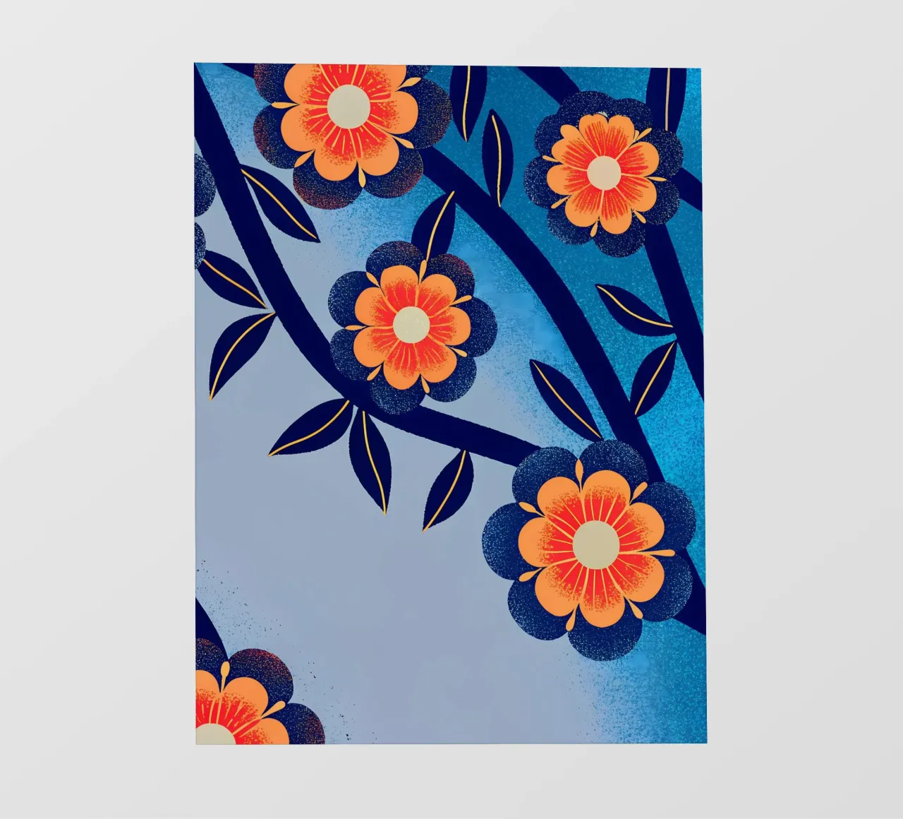 Blumen und Blätter Fototapete von SOUL SHOP