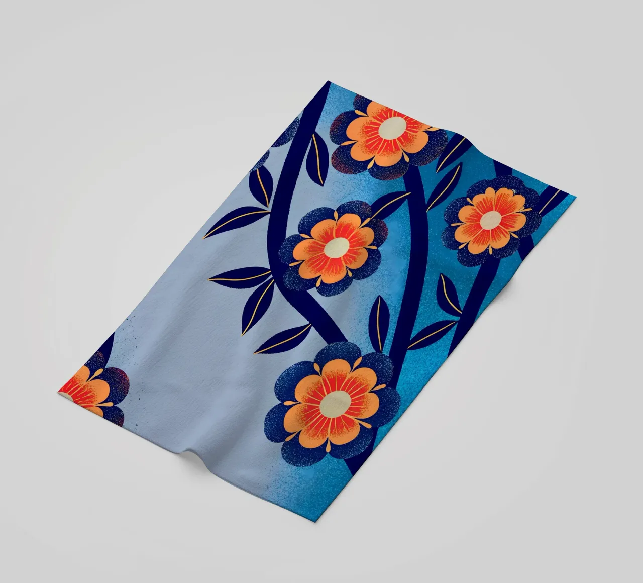 Fiori e foglie telo mare da SOUL SHOP