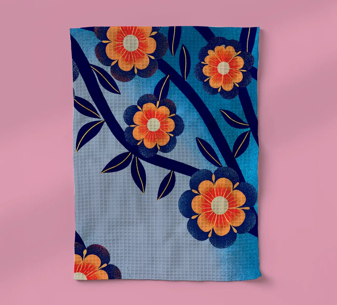 Fiori e foglie canovaccio da cucina da SOUL SHOP
