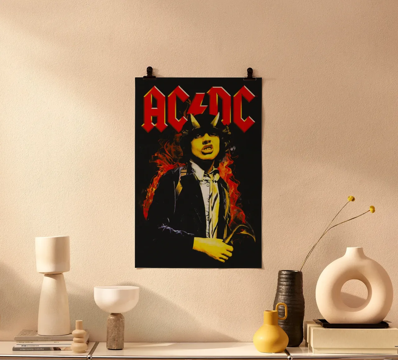 assoli iconici di angus young poster da korve