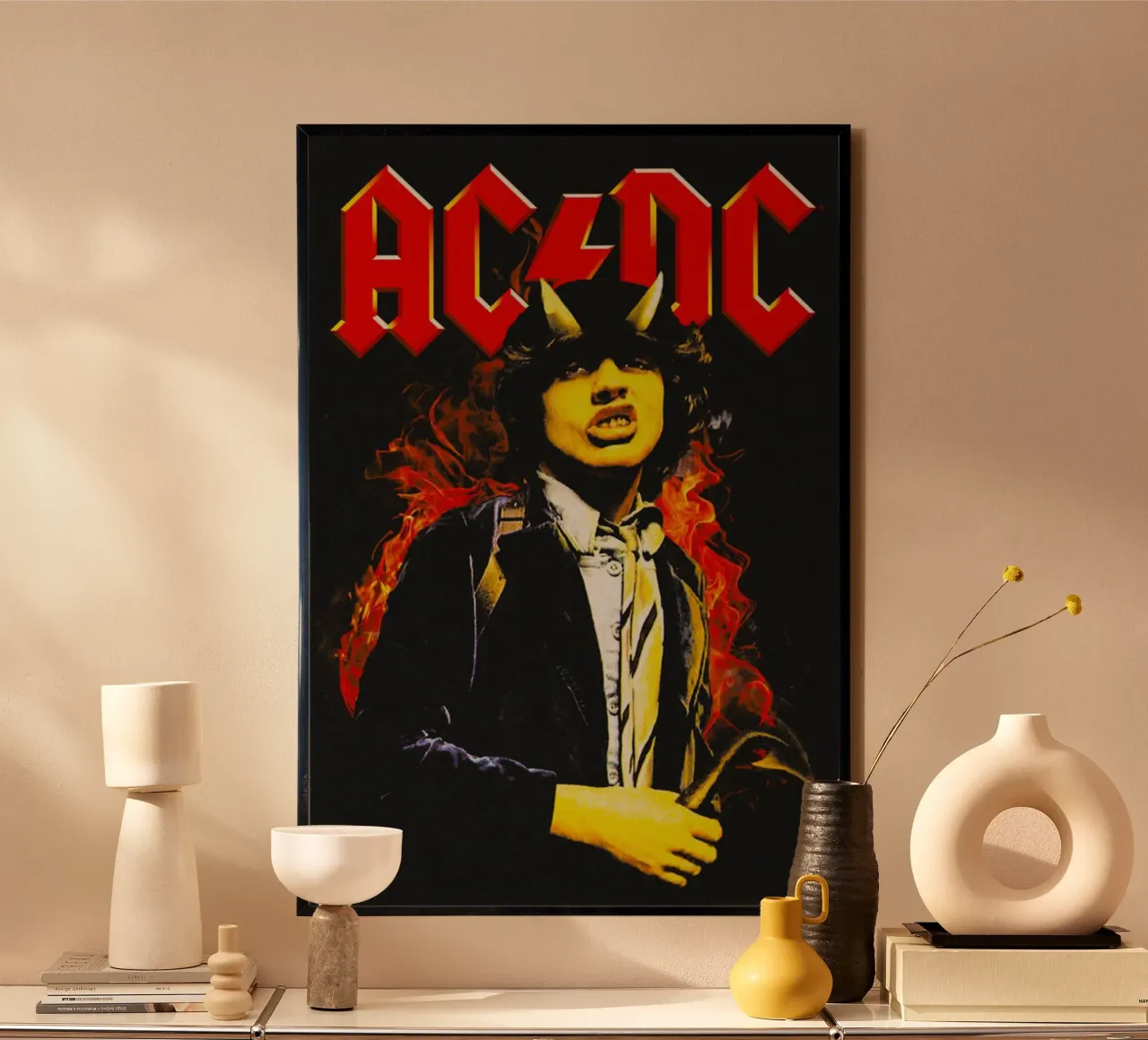 assoli iconici di angus young poster da korve