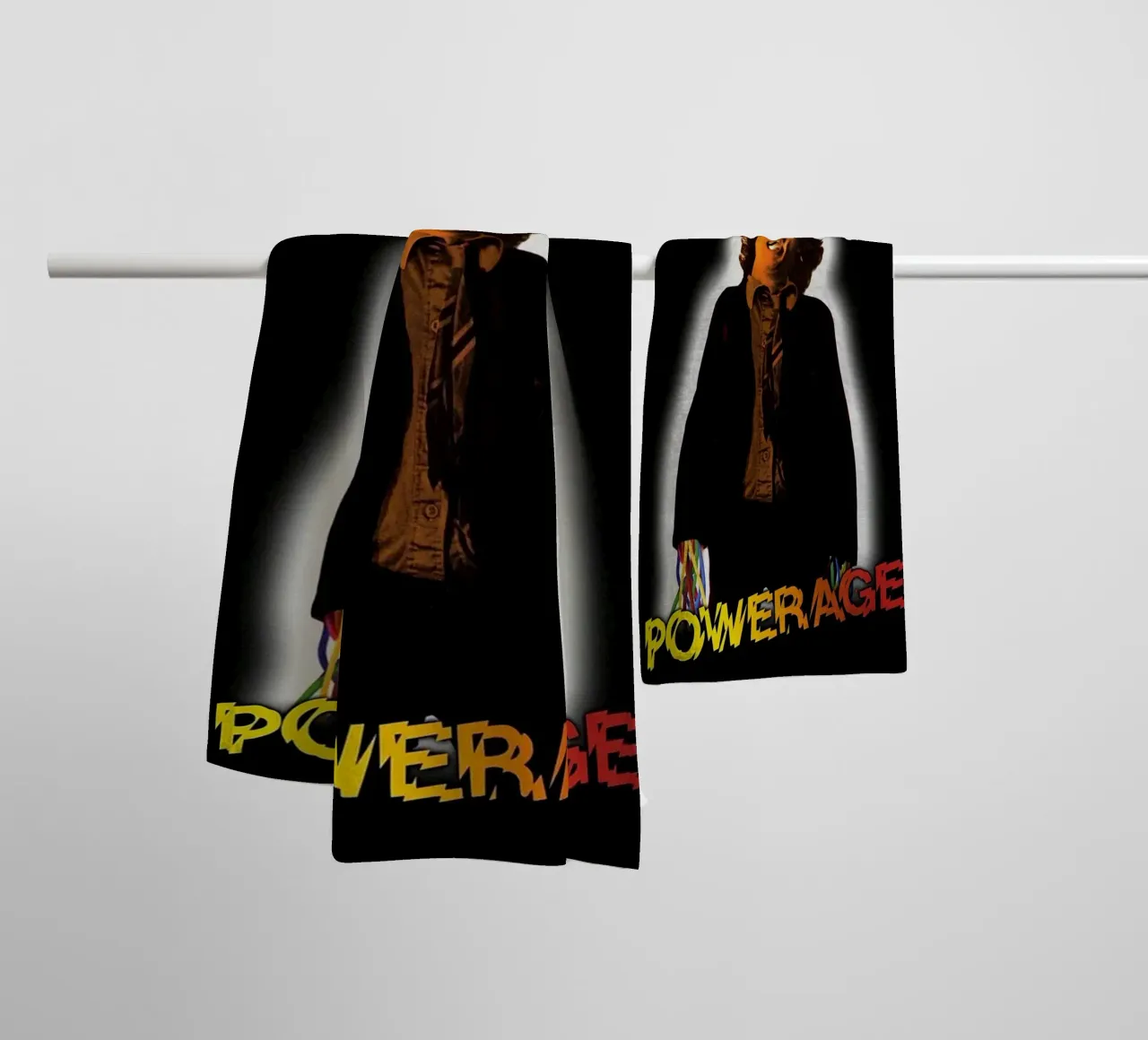 thunderstruck across the globe towel by korve