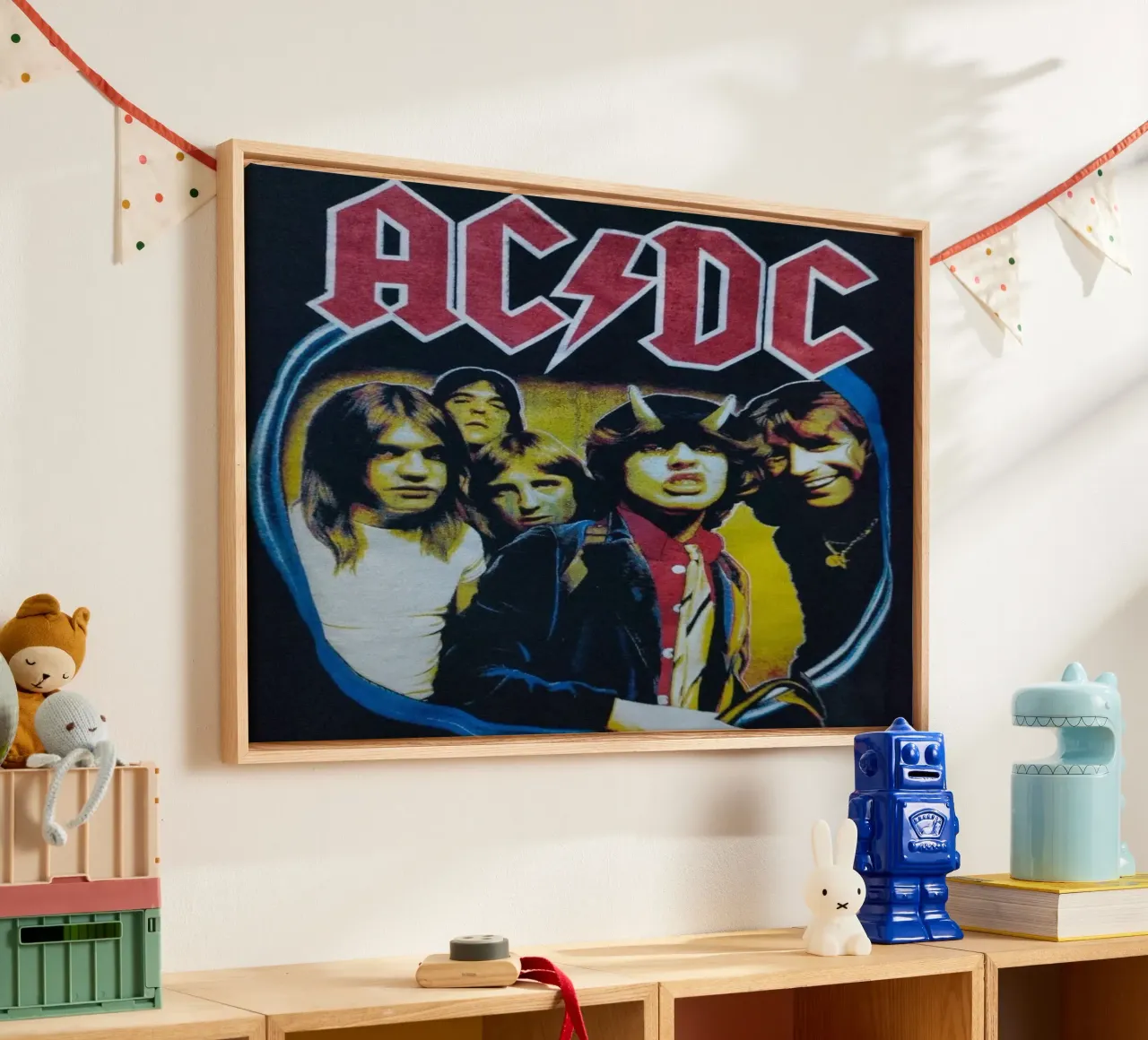 ritme dat hard aankomt canvas met Baklijst van korve