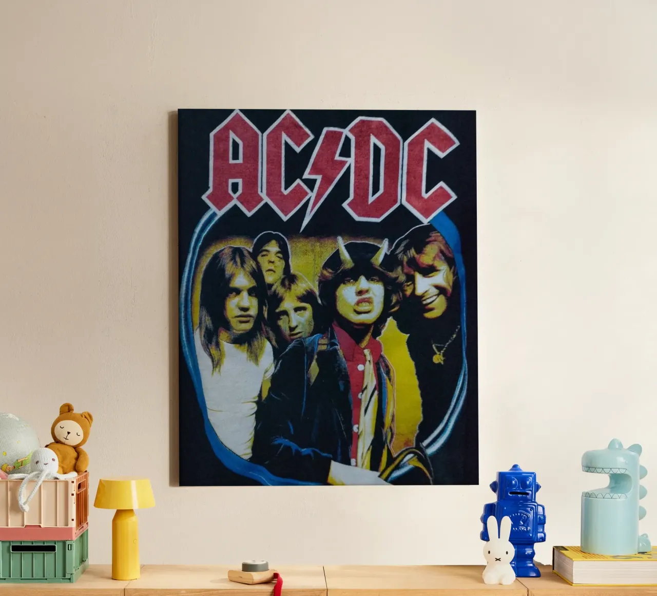 ritme dat hard aankomt canvas met Baklijst van korve