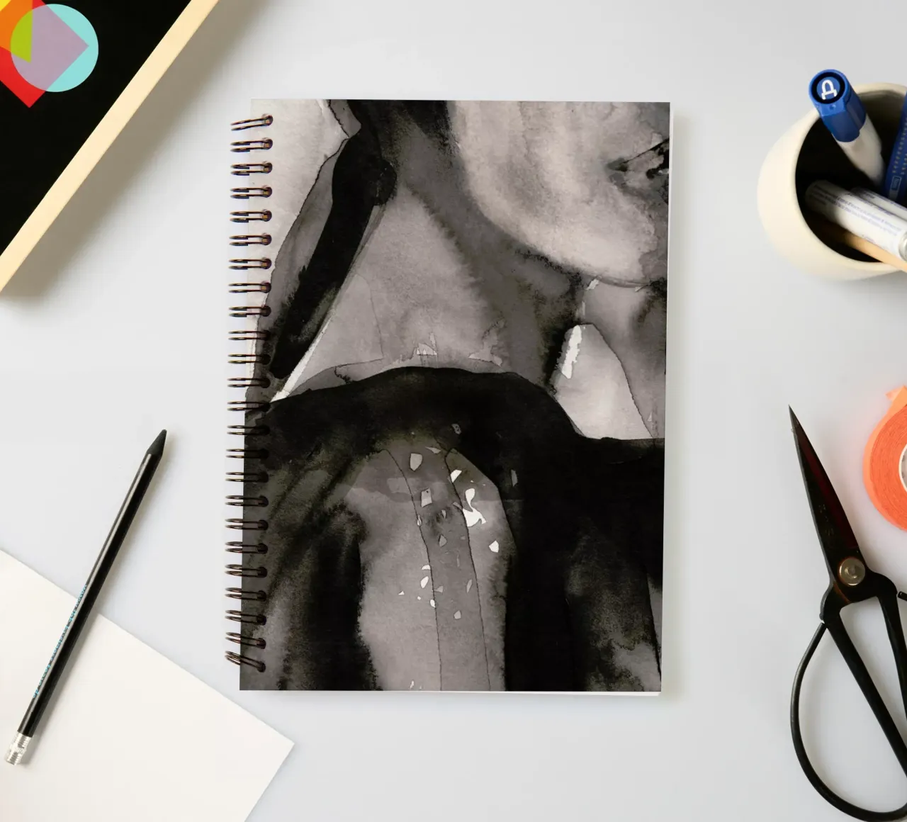 Inscrutable spiral notebook by Victoria Verbaan