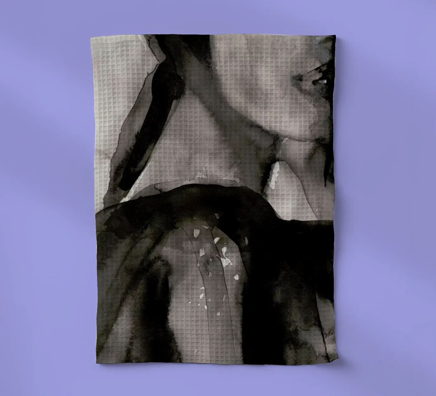 Inscrutable tea towel by Victoria Verbaan