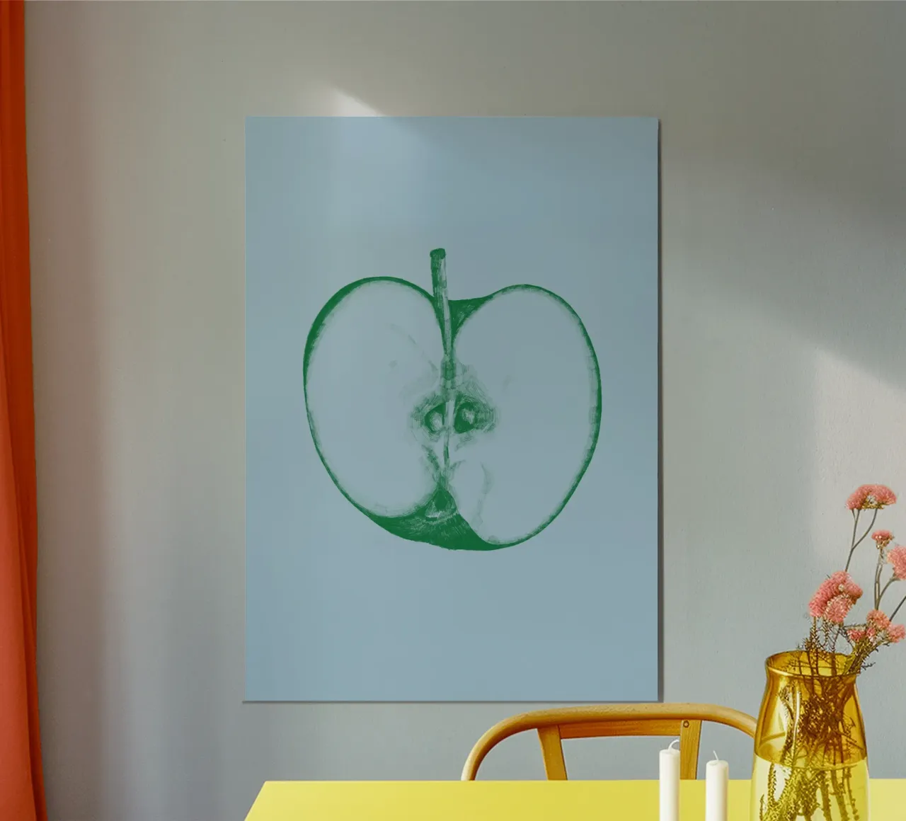 Green Apple poster by La Bola