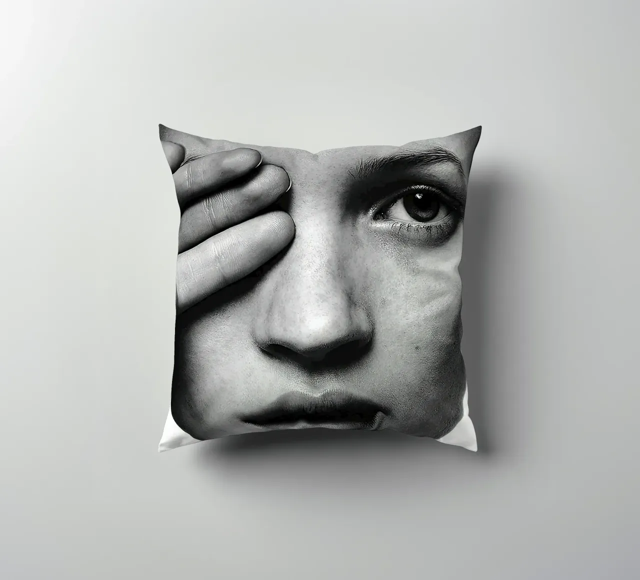 Ritratto di Kate Moss cuscino da Black And White