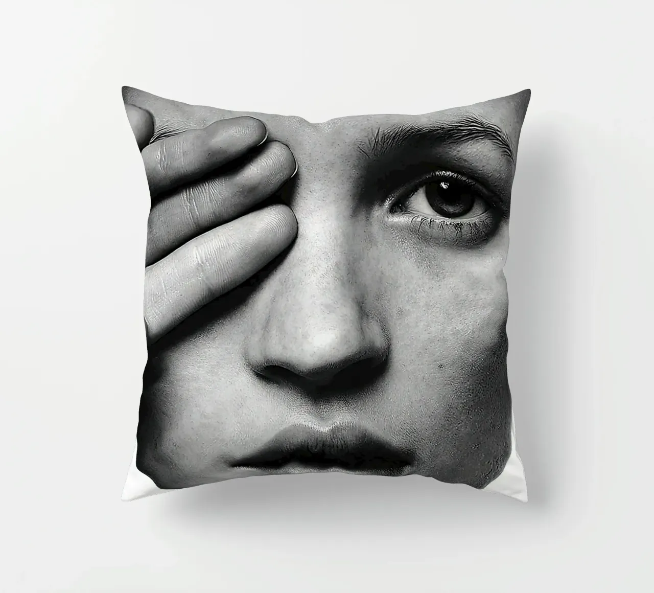 Ritratto di Kate Moss cuscino da Black And White