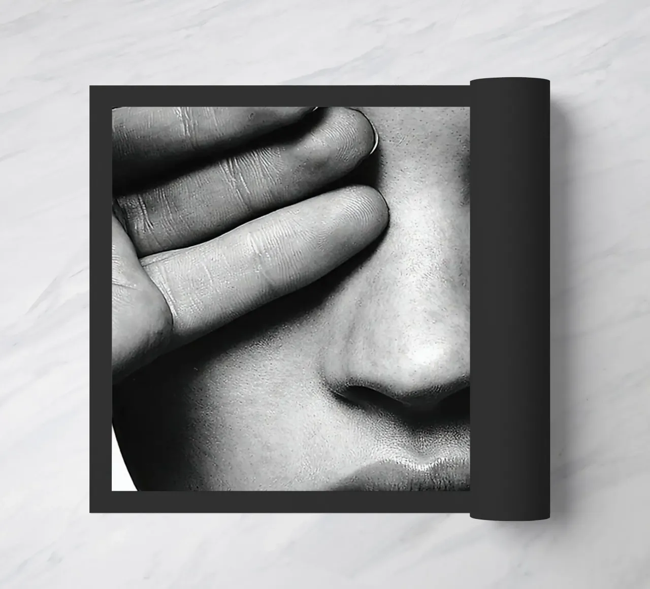 Ritratto di Kate Moss zerbino da Black And White