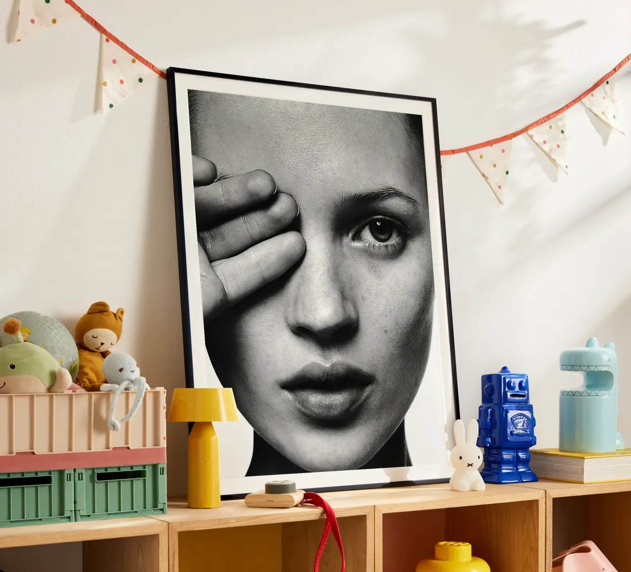 Ritratto di Kate Moss poster da Black And White